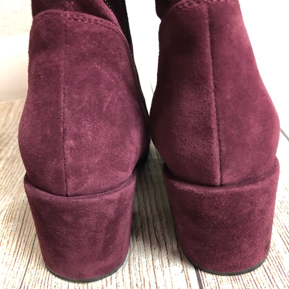 Aquatalia Lisabetta Suede Knee High Tie Back Boots - Picture 5 of 13